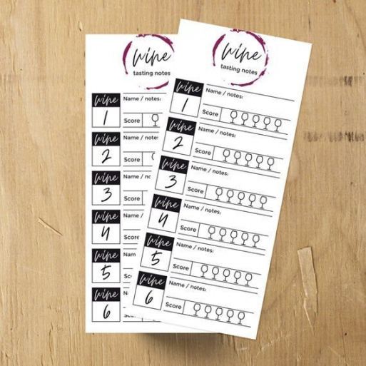 free weinprobekarte zum ausdrucken weinprobescorecard wine tasting note template pdf