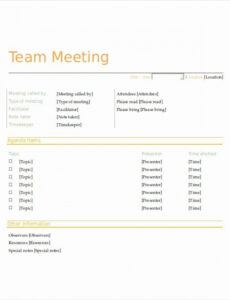 informal meeting agenda template lovely free 7 staff supervisors meeting agenda template word