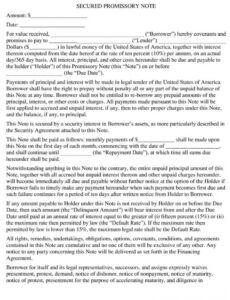 mortgage promissory note template for your needs promissory note mortgage template example