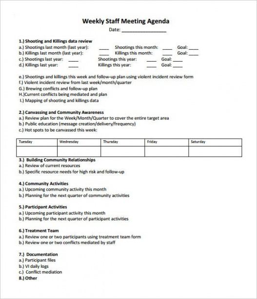 printable 51 meeting agenda templates  pdf doc  free  premium nursing staff meeting agenda template excel
