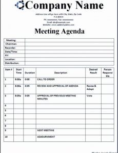 printable 6 meeting agenda templates  sampletemplatess production meeting agenda template