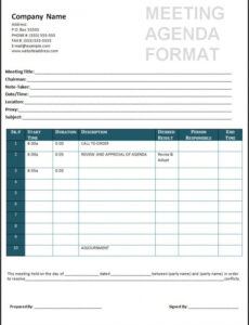 printable agenda templates  free word templates meeting agenda with notes template example