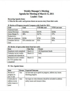 printable free 33 printable agenda examples in pdf  examples recurring meeting agenda template