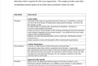 printable free 6 nonprofit agenda examples  sample in pdf  examples non profit board meeting agenda template example