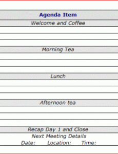 printable free meeting agenda templates supervision agenda template pdf