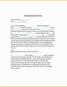 Promissory Note Template Virginia