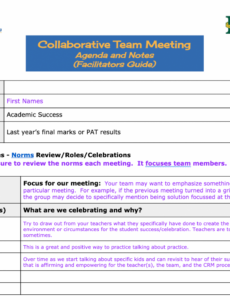 printable jigsaw learning  collaborative team meetings collaborative meeting agenda template word