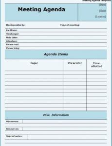 printable meeting agenda template  meeting agenda template agenda one day conference agenda template doc