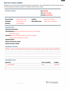 printable meeting agenda template printable pdf download recurring meeting agenda template