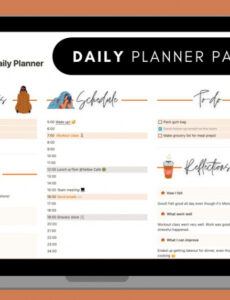 printable notion daily planner template notion planner templates  etsy weekly agenda template notion sample