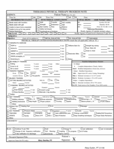 printable physical therapy progress note template  treatment plan mental health soap note template counseling