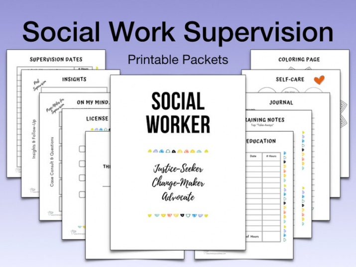 printable social work clinical supervision digital printable packet supervision agenda template doc
