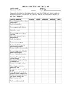 printable student observation form template unique ch 2 p38 observation note template doc