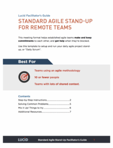 sample agile standup meeting  lucid meetings standing meeting agenda template pdf