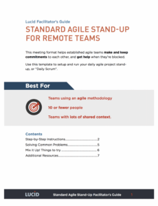 Sample Agile Standup Meeting Lucid Meetings Standing Meeting Agenda ...