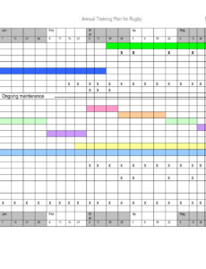 sample annual training plan template excel  printable schedule employee training agenda template doc