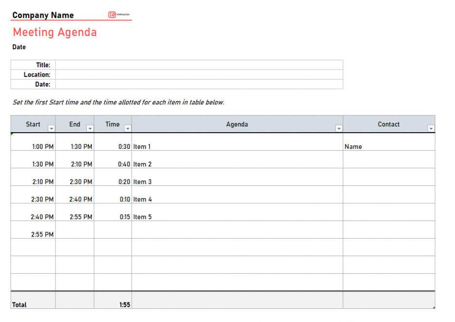 sample best meeting agenda template for team staff board  word agenda and minutes template word