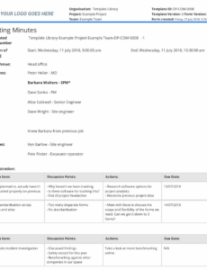 sample construction meeting minutes software and app get started recruitment meeting agenda template example