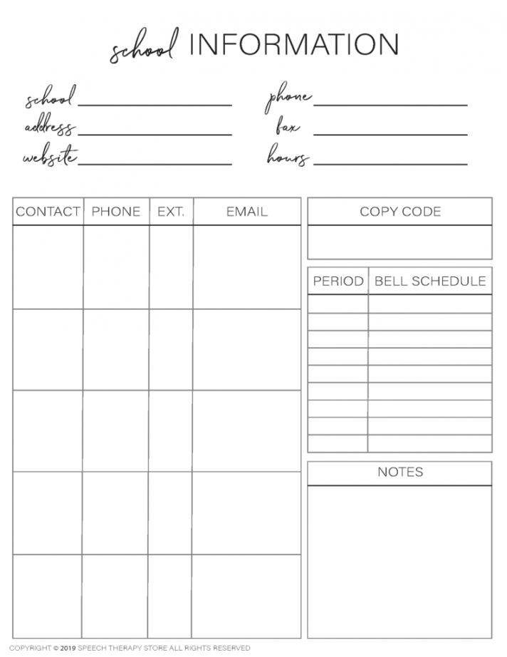 sample free ultimate slp planner 20202021 [editable]  speech speech therapy daily note template example
