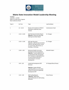 sample meeting agenda in word and pdf formats modern meeting agenda template doc