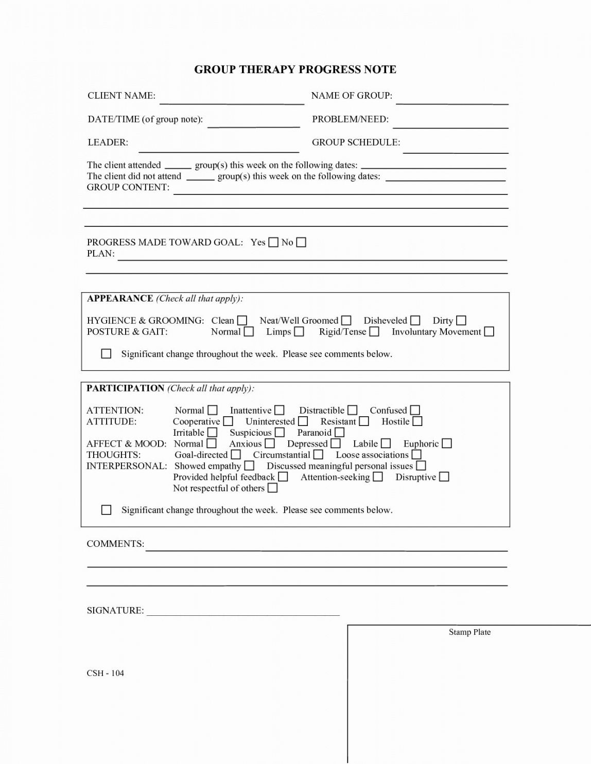 sample note format for cbt  soap note format template behavioral health mental health progress note template word