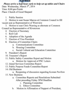 sample roosevelt islander online roosevelt island residents meeting agenda robert&amp;#039;s rules of order template example