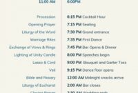 wedding day schedule template ~ addictionary wedding day agenda template doc