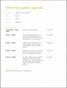 7 staff meeting agenda template  sampletemplatess corporate meeting agenda template excel