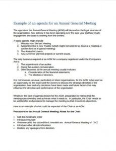 editable annual meeting agenda template  8 free word pdf corporate meeting agenda template excel