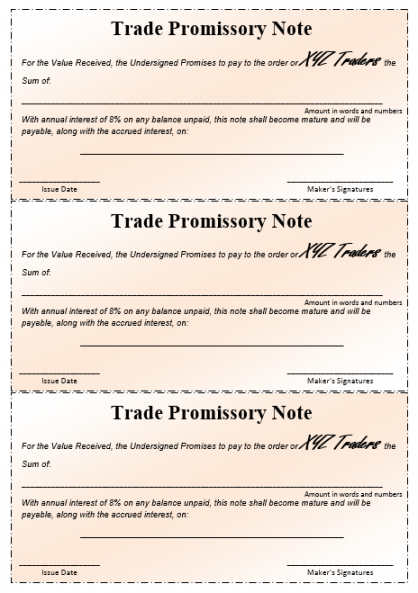 printable 43 free promissory note samples  templates  ms word and promissory note template for family member word