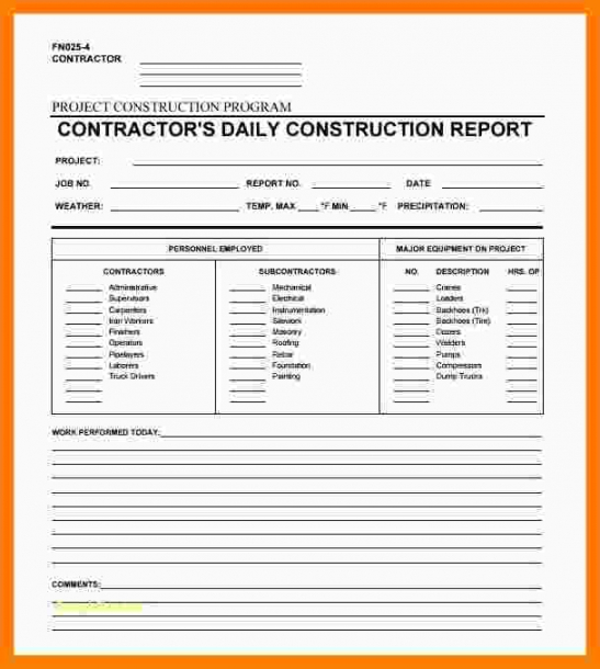 sample free construction daily report template 3  professional construction progress meeting agenda template doc