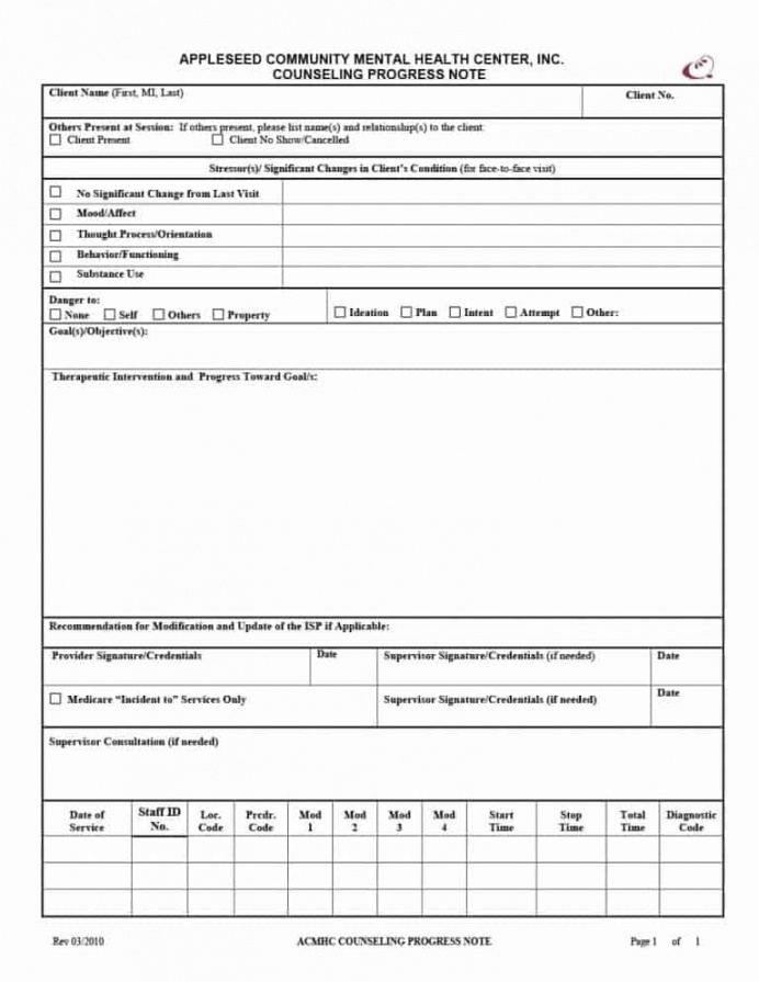 43 progress notes templates [mental health psychotherapy clinical case note template sample