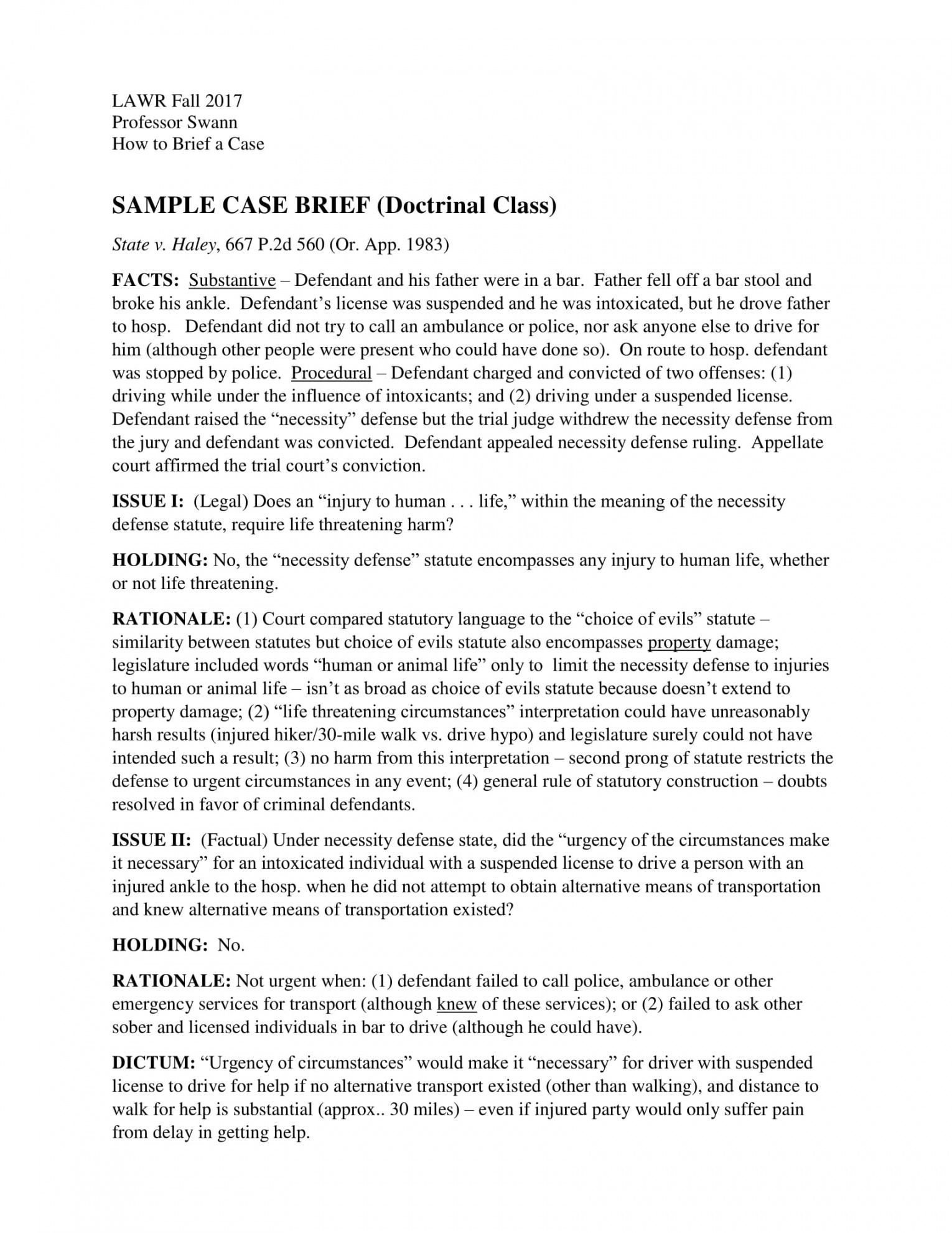 8 case summary examples  doc pdf  examples legal case note template sample