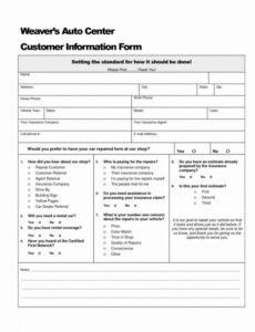 auto repair estimate form pdf best of collision repair car restoration estimate template pdf