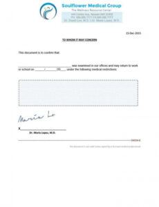 doctors note template 01  doctors note template doctors return to work doctors note template pdf