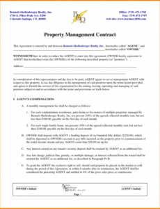 editable editable property manager contract template pdf sample property management meeting agenda template