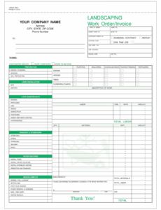 editable landscaping invoice template  fill out and sign printable gardening estimate template sample