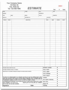 free auto repair form template elegant auto body repair collision repair estimate template excel