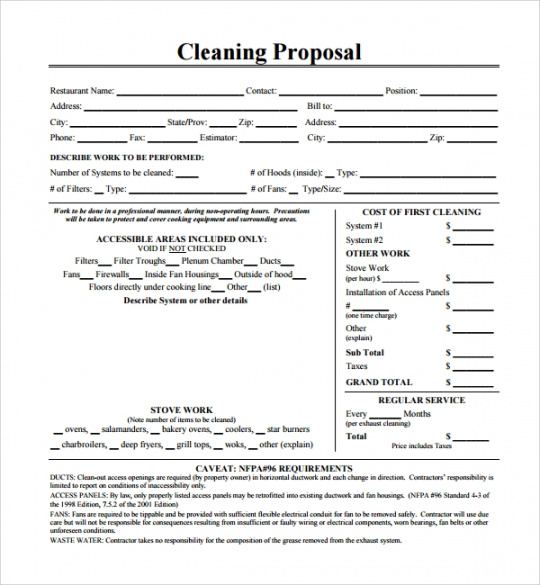 free free 19 cleaning proposal samples in pdf  ms word window cleaning estimate template excel