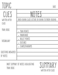free pin by alexa easterly on highschool  cornell notes study law school note taking template sample