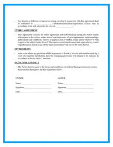 free property management agreement form and template property management meeting agenda template pdf
