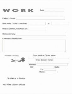 free return to work note template unique 14 doctor note return to school doctors note template