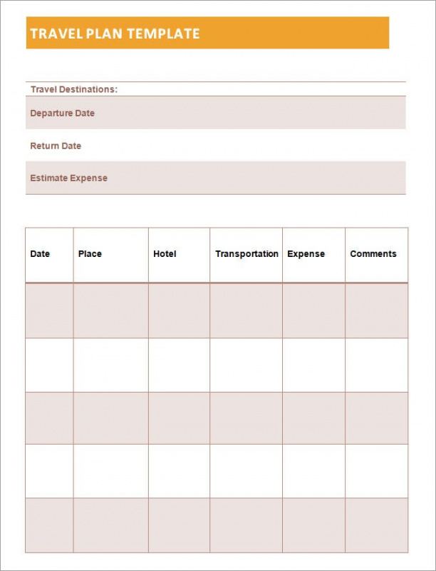 free trip itinerary planner template  hq printable documents journey agenda template word