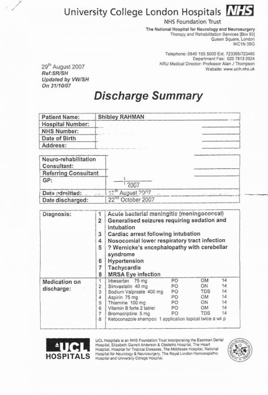 hospital discharge summary template  latter example template hospital discharge note template doc