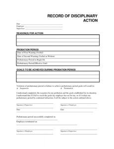 printable disciplinary form template  charlotte clergy coalition employee file note template doc