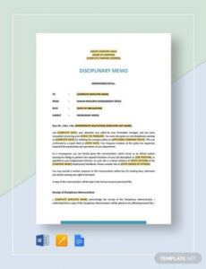 printable free 9 disciplinary memo templates in google docs  ms disciplinary file note template pdf