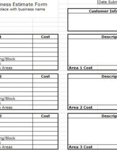 printable landscaping budget template free download  excel tmp gardening estimate template excel