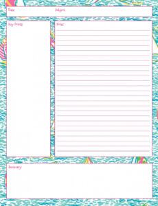 printable pin on good ideas middle school note taking template word