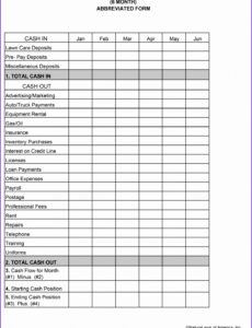 sample 8 excel cash flow statement  excel templates cash flow estimate template