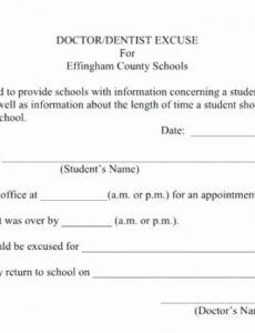 sample excuse form for school inspirational dental excuse note return to school doctors note template excel